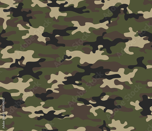 Abstract camouflage, digital vector template for textiles.
