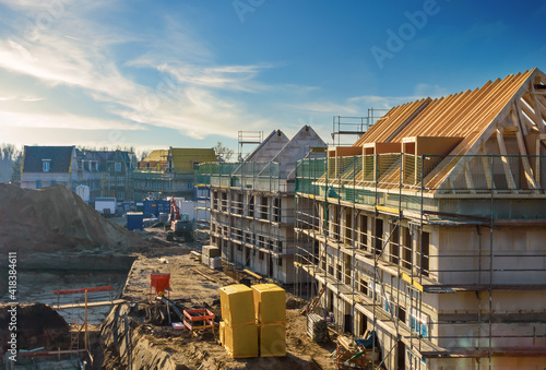 construction site of new homes