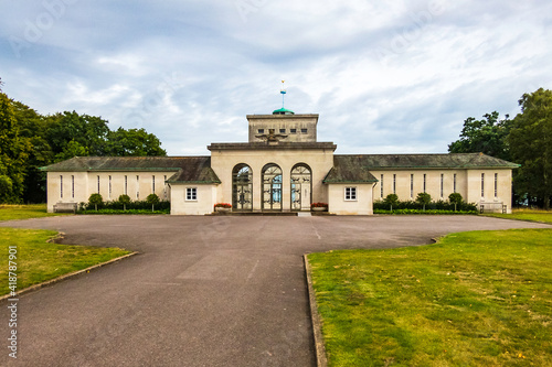 Runnymede, Surrey, UK Sept 06, 2019:The RAF Memorial at Runnymede Surrey United Kingdom.