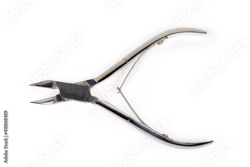 Stainless steel nail clipper in the form of side cutters