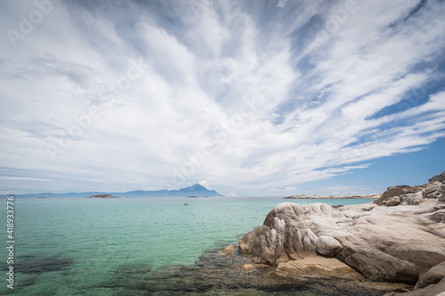 seascape with rocks and sky