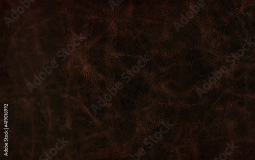 Abstract wrinkled dark brown leather high resolution
