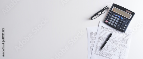 US Individual income tax return banner