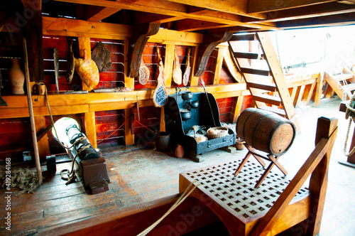 Cabin in Old Wooden Ship