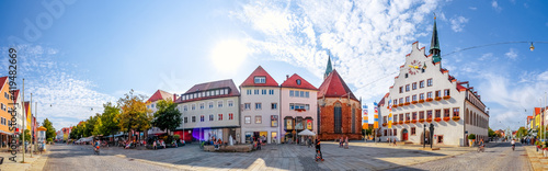 Marktplatz und Rathaus, Neumarkt in der Oberpfalz, Deutschland 