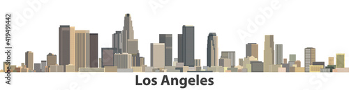 Los Angeles vector city skyline