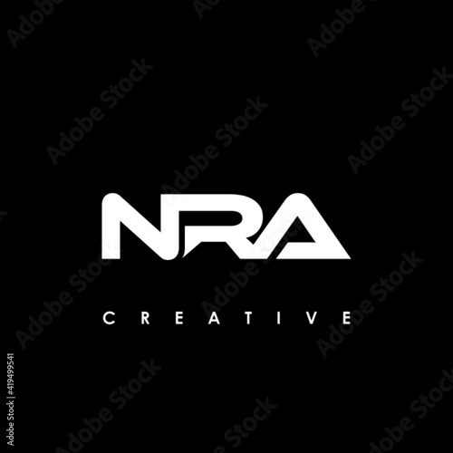 NRA Letter Initial Logo Design Template Vector Illustration