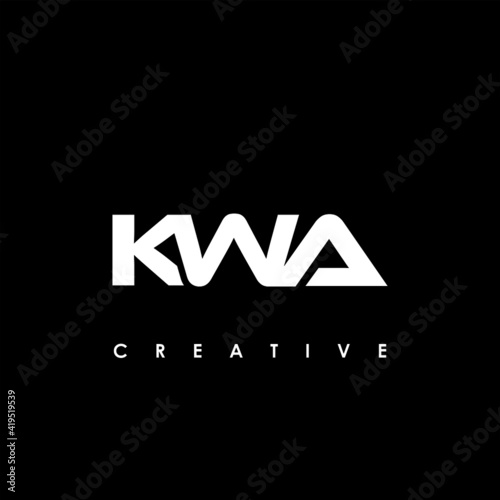 KWA Letter Initial Logo Design Template Vector Illustration