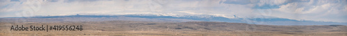 panorama from dessert and mountain