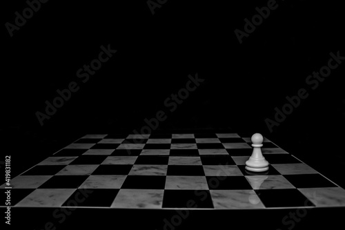 Business concept design with chess pieces. Chess board game concept for ideas and competition and strategy, business success concept, business competition planing teamwork strategic concept.