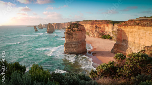 Sunset at Twelve Apostles - Great Ocean Road in Australia