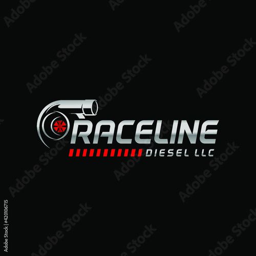 racerline turbo diesel logo tamplate