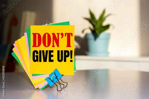 Do not give up concept motivation.