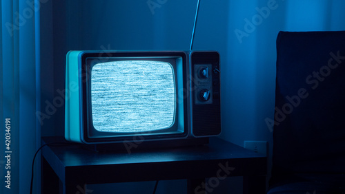 creepy TV static