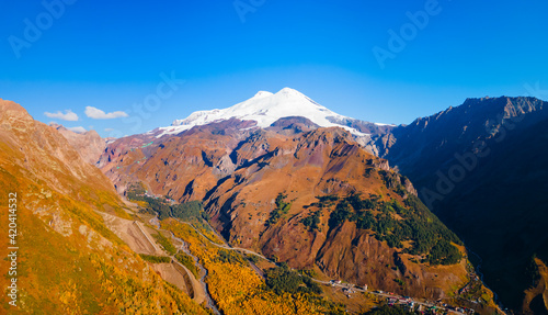 Mount Elbrus, highest mountain in Europe