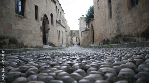 Ulica na starówce w mieście Rodos