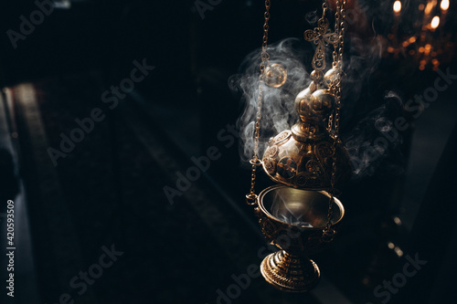 censer in church incense and smoke
