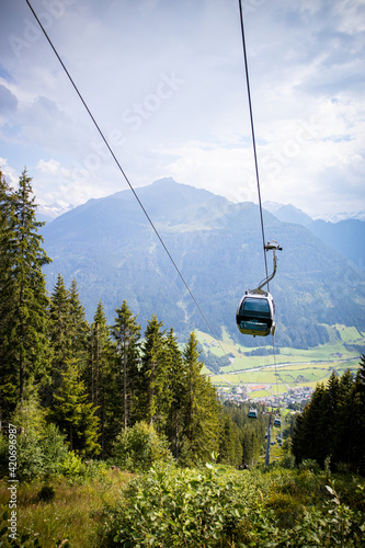 ropeway cable car in austria
