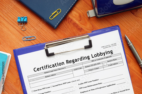 SBA form 1711 Certification Regarding Lobbying