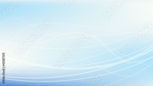Unsaturated light blue cold background. Minimal graphics