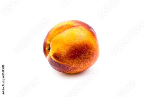 Nectarine isolated on white background