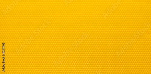 Pure beeswax comb texture. Honeycomb background image.