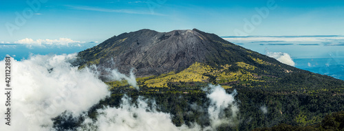 panorama of turrialba volcano 