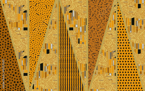 klimt background vector