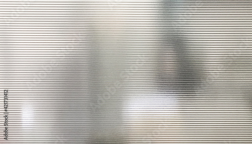 Blurred translucent polycarbonate wall panels pattern texture background.