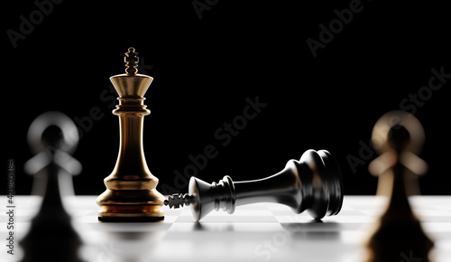 Chess checkmate, win and lose