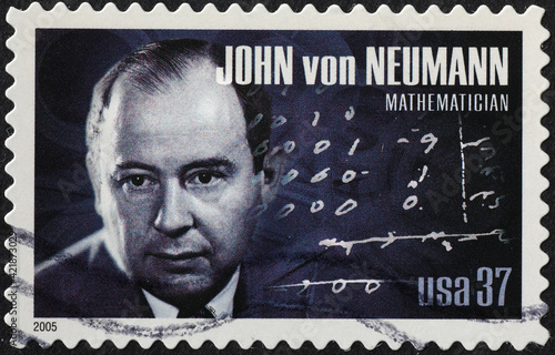 Mathematician John von Neumann on american postage stamp