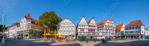 Marktplatz Panorama, Soest, Nordrhein-Westfalen, Deutschland 