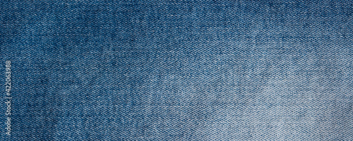 High detailed photo of classic jeans fabric