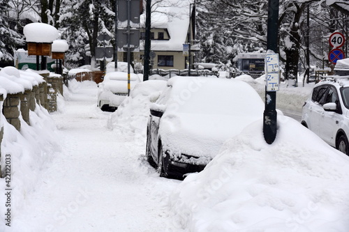 Akcja zima, Zakopane, atak zimy, opady śniegu, śnieżyca