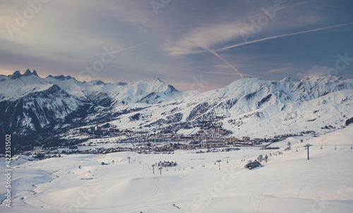 Station de Ski La Toussuire dans les alpes en France