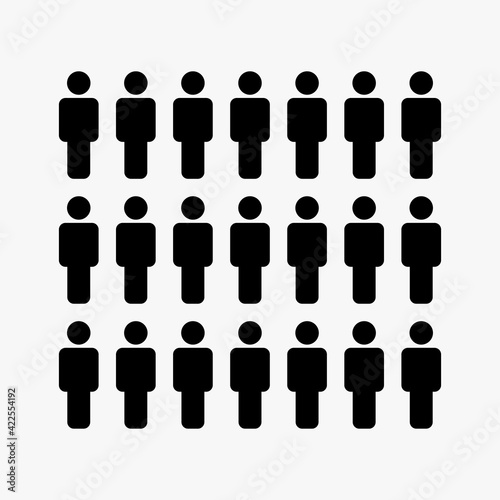 group of people illustration vector,man icon.