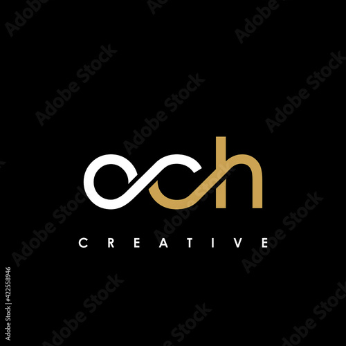 OCH Letter Initial Logo Design Template Vector Illustration
