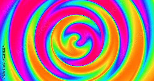 Abstract spectal rainbow background. Colorful psychedelic art. Multicolored vibrant backdrop.