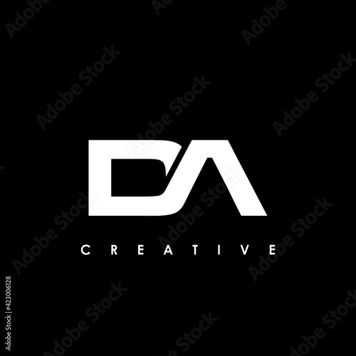 DA Letter Initial Logo Design Template Vector Illustration