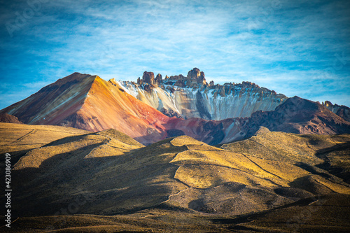 volcano tunupa, salar de uyuni, salt flats, bolivia