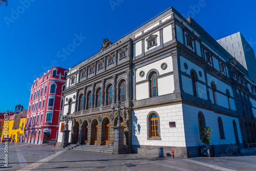 Perez Galdos theatre at Las Palmas de Gran Canaria, Canary Islands, Spain