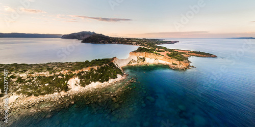 Gerakas beach and rocky cliffs in Zakynthos