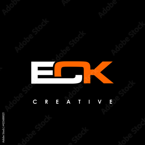 ECK Letter Initial Logo Design Template Vector Illustration