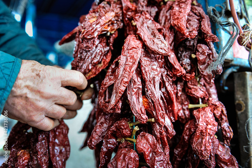 Peperoni cruschi is the name of an air-dried crunchy sweet pepper used in the cuisine of Basilicata in Italy