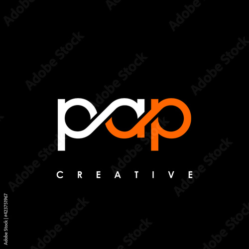 PAP Letter Initial Logo Design Template Vector Illustration