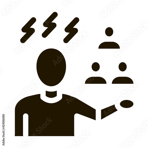 racist expression glyph icon vector. racist expression sign. isolated symbol illustration