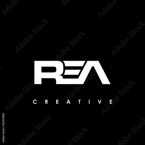 REA Letter Initial Logo Design Template Vector Illustration