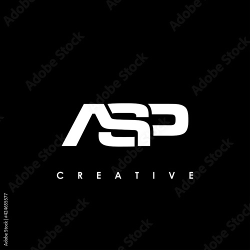 ASP Letter Initial Logo Design Template Vector Illustration