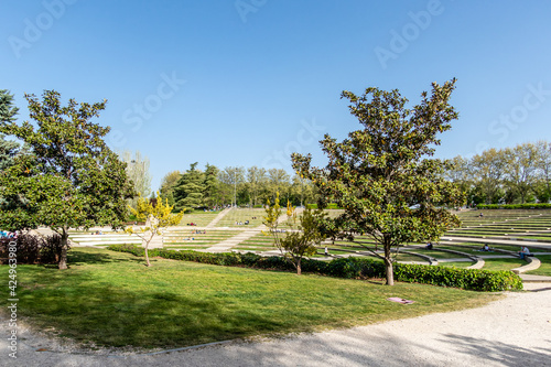 Madrid Enrique Tierno Galvan park, where the planetarium is located