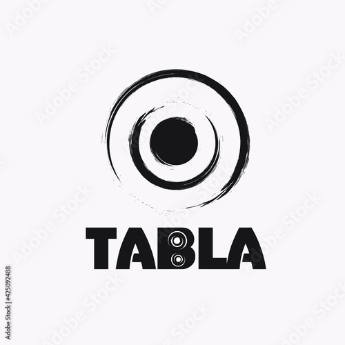 India tabla logo graphic trendy Vector design.